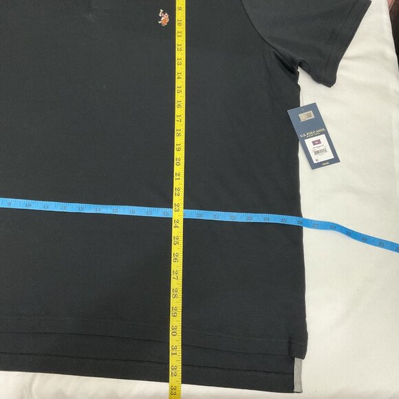 U.S. Polo Assn. Mens Black Luxury Feel Polo Shirt 2XL Short Sleeve Embroidered L - Picture 6 of 6
